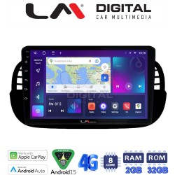 LM Digital - LM ZR8315B GPS Οθόνη OEM Multimedia Αυτοκινήτου για Fiat 500 2007 > 2016 (CarPlay/AndroidAuto/BT/GPS/WIFI/GPRS)