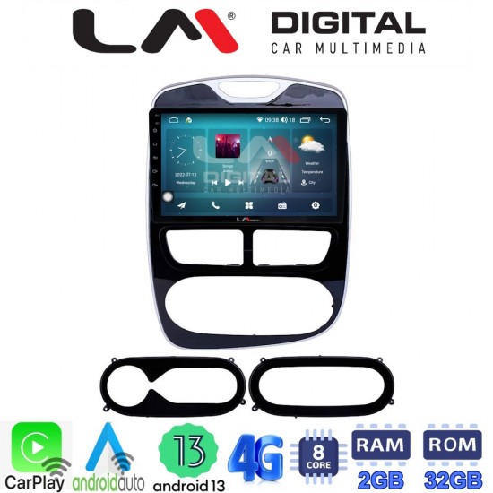 LM Digital - LM ZR8320 GPS Οθόνη OEM Multimedia Αυτοκινήτου για RENAULT CLIO 2012 > 2015 (CarPlay/AndroidAuto/BT/GPS/WIFI/GPRS)