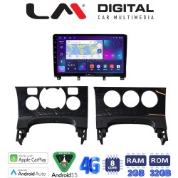 LM Digital - LM ZR8323 GPS Οθόνη OEM Multimedia Αυτοκινήτου για PEUGEOT 3008 2009>2016 & 206 2002>2006 (CarPlay/AndroidAuto/BT/GPS/WIFI/GPRS)