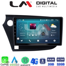 LM Digital - LM ZR8381 GPS Οθόνη OEM Multimedia Αυτοκινήτου για HONDA INSIGHT 2009>2014 (CarPlay/AndroidAuto/BT/GPS/WIFI/GPRS)