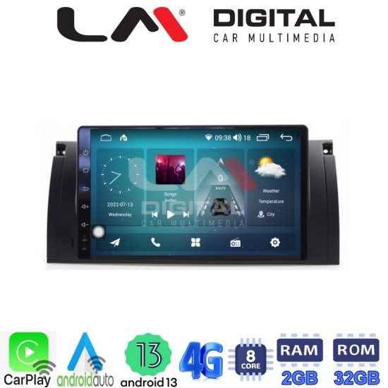 LM Digital - LM ZR8395 GPS Οθόνη OEM Multimedia Αυτοκινήτου για BMW S5-S7-X5 (E38-E39-E59) 1998 2003 (CarPlay/AndroidAuto/BT/GPS/WIFI/GPRS)
