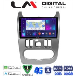 LM Digital - LM ZR8432 GPS Οθόνη OEM Multimedia Αυτοκινήτου για DACIA DUSTER 2006>2012 (CarPlay/AndroidAuto/BT/GPS/WIFI/GPRS)