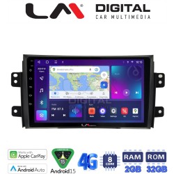 LM Digital - LM ZR8446 GPS Οθόνη OEM Multimedia Αυτοκινήτου για FIAT SEDICI & SUZUKI SX4 2005-2013 (CarPlay/AndroidAuto/BT/GPS/WIFI/GPRS)