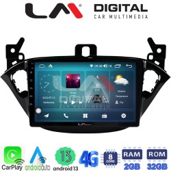 LM Digital - LM ZR8521 GPS Οθόνη OEM Multimedia Αυτοκινήτου για Opel Corsa E 2015 > 2018 (CarPlay/AndroidAuto/BT/GPS/WIFI/GPRS)