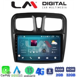 LM Digital - LM ZR8557 GPS Οθόνη OEM Multimedia Αυτοκινήτου για Dacia Santero 2012 > 2020 (CarPlay/AndroidAuto/BT/GPS/WIFI/GPRS)