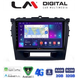 LM Digital - LM ZR8571 GPS Οθόνη OEM Multimedia Αυτοκινήτου για SUZUKI VITARA & BREZZA 2016> (CarPlay/AndroidAuto/BT/GPS/WIFI/GPRS)
