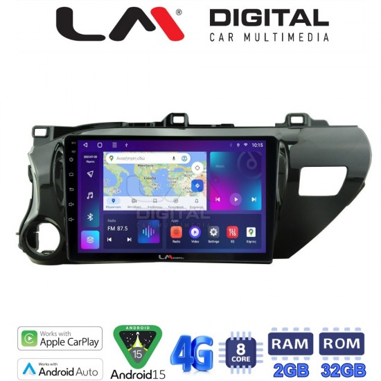 LM Digital - LM ZR8588 GPS Οθόνη OEM Multimedia Αυτοκινήτου για TOYOTA HILUX 2017> (CarPlay/AndroidAuto/BT/GPS/WIFI/GPRS)