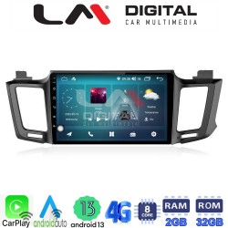 LM Digital - LM ZR8947 GPS Οθόνη OEM Multimedia Αυτοκινήτου για TOYOTA RAV 4 2013 > 2020 (CarPlay/AndroidAuto/BT/GPS/WIFI/GPRS)