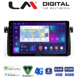 LM Digital - LM ZC8052 GPS Οθόνη OEM Multimedia Αυτοκινήτου για BMW Σειρά 3 (E46) 1998>2005 (CarPlay/AndroidAuto/BT/GPS/WIFI/GPRS)