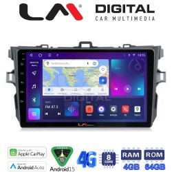 LM Digital - LM ZC8063 GPS Οθόνη OEM Multimedia Αυτοκινήτου για TOYOTA COROLLA 2006>2012 (CarPlay/AndroidAuto/BT/GPS/WIFI/GPRS)