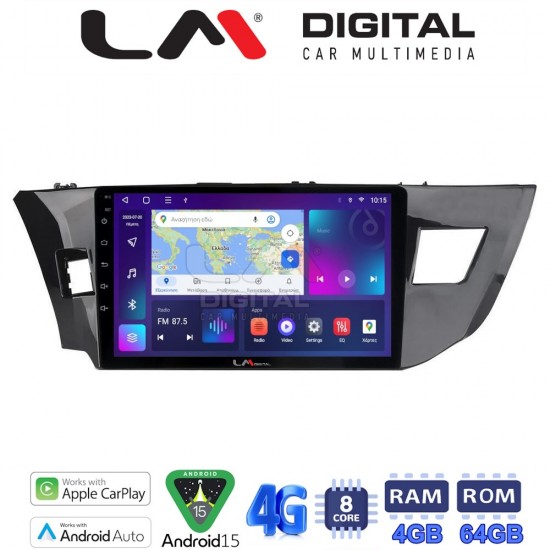 LM Digital - LM ZC8126 GPS Οθόνη OEM Multimedia Αυτοκινήτου για TOYOTA COROLLA 2013>2016 (CarPlay/AndroidAuto/BT/GPS/WIFI/GPRS)