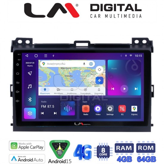 LM Digital - LM ZC8384 GPS Οθόνη OEM Multimedia Αυτοκινήτου για TOYOTA LANDCRUISER J100 2003>2009 (CarPlay/AndroidAuto/BT/GPS/WIFI/GPRS)