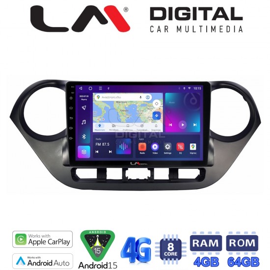 LM Digital - LM ZC8406 GPS Οθόνη OEM Multimedia Αυτοκινήτου για Hyundai i10 2014> (CarPlay/AndroidAuto/BT/GPS/WIFI/GPRS)