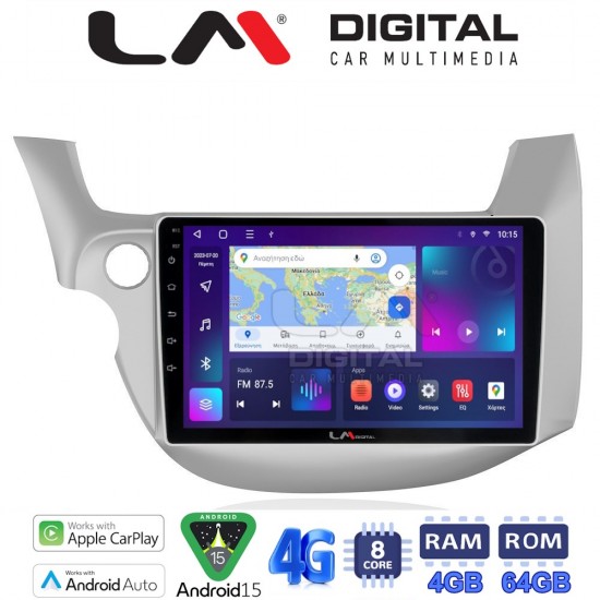 LM Digital - LM ZC8549 GPS Οθόνη OEM Multimedia Αυτοκινήτου για HONDA JAZZ 2008>2013 (CarPlay/AndroidAuto/BT/GPS/WIFI/GPRS)