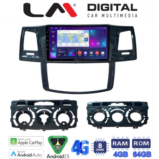 LM Digital - LM ZC8821 GPS Οθόνη OEM Multimedia Αυτοκινήτου για TOYOTA HILUX 2005>2016 (CarPlay/AndroidAuto/BT/GPS/WIFI/GPRS)