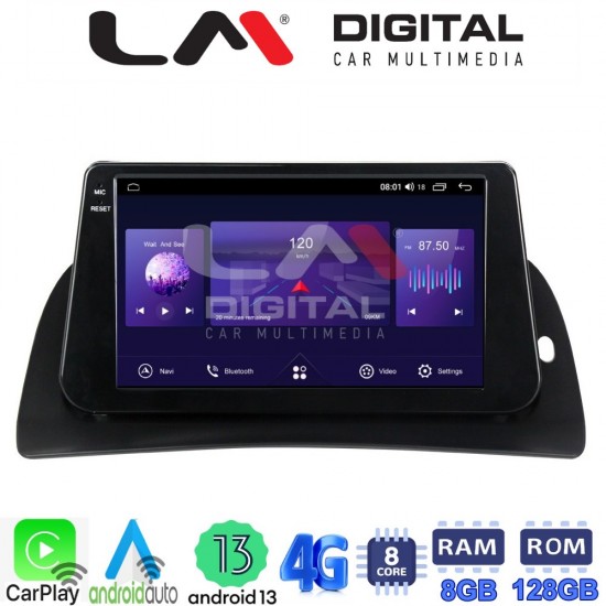 LM Digital - LM ZT8707 GPS Οθόνη OEM Multimedia Αυτοκινήτου για Renault Kangoo 2011 > 2021 (CarPlay/AndroidAuto/BT/GPS/WIFI/GPRS)