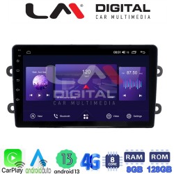 LM Digital - LM ZT8708 GPS Οθόνη OEM Multimedia Αυτοκινήτου για DACIA DUSTER – LOGAN - SUNDERO 2013 > 2018 (CarPlay/AndroidAuto/BT/GPS/WIFI/GPRS)