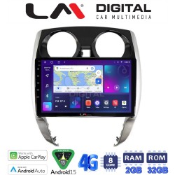 LM Digital - LM ZR8790 GPS Οθόνη OEM Multimedia Αυτοκινήτου για Nissan Note 2013 > 2020 (CarPlay/AndroidAuto/BT/GPS/WIFI/GPRS)