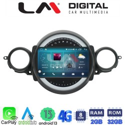 LM Digital - LM ZR8834 GPS Οθόνη OEM Multimedia Αυτοκινήτου για Mini Cooper '07>'14 Clubman 2007 > 2014 (CarPlay/AndroidAuto/BT/GPS/WIFI/GPRS)