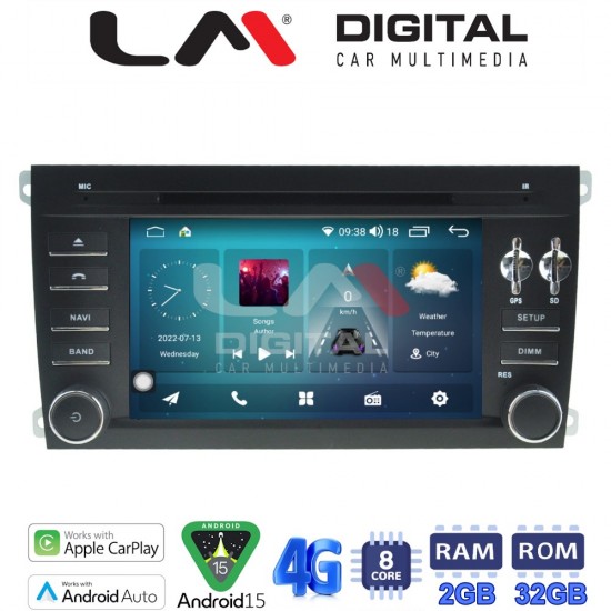 LM Digital - LM R8443 GPS Οθόνη OEM Multimedia Αυτοκινήτου για PORSCHE CAYENNE (CarPlay/AndroidAuto/BT/GPS/WIFI/GPRS)