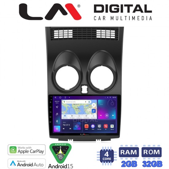 LM Digital - LM ZN4001 GPS Οθόνη OEM Multimedia Αυτοκινήτου για NISSAN QASHQAI 2007 > 2013 (CarPlay/AndroidAuto/BT/GPS/WIFI/GPRS)