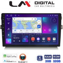 LM Digital - LM ZN4028B GPS Οθόνη OEM Multimedia Αυτοκινήτου για Toyota Auris 2007 > 2012 (CarPlay/AndroidAuto/BT/GPS/WIFI/GPRS)