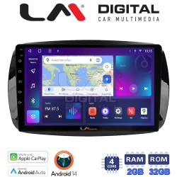 LM Digital - LM ZN4029 GPS Οθόνη OEM Multimedia Αυτοκινήτου για SMART ForTwo 2015> (CarPlay/AndroidAuto/BT/GPS/WIFI/GPRS)