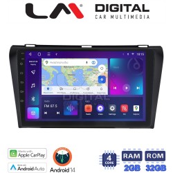 LM Digital - LM ZN4034 GPS Οθόνη OEM Multimedia Αυτοκινήτου για MAZDA 3 2009>2014 (CarPlay/AndroidAuto/BT/GPS/WIFI/GPRS)