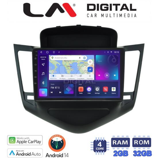 LM Digital - LM ZN4045 GPS Οθόνη OEM Multimedia Αυτοκινήτου για CHEVROLET CRUZE 2008>2013 (CarPlay/AndroidAuto/BT/GPS/WIFI/GPRS)