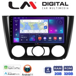 LM Digital - LM ZN4170 GPS Οθόνη OEM Multimedia Αυτοκινήτου για BMW σειρά 1 (E81 - E82 - E87 -E88) (CarPlay/AndroidAuto/BT/GPS/WIFI/GPRS)