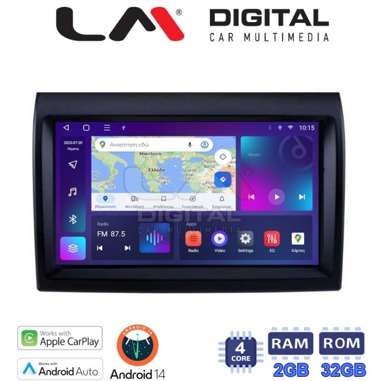 LM Digital - LM ZN4193 GPS Οθόνη OEM Multimedia Αυτοκινήτου για DUCATO, BOXER, JUMBER (CarPlay/AndroidAuto/BT/GPS/WIFI/GPRS)