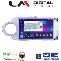 LM Digital - LM ZN4254 GPS Οθόνη OEM Multimedia Αυτοκινήτου για Toyota Yaris 2012 > 2015 Αν το αυτοκίνητο είναι υβριδικό, παρακαλώ ενημερώστε μας πριν την παραγγελία σας. (CarPlay/AndroidAuto/BT/GPS/WIFI/GPRS)