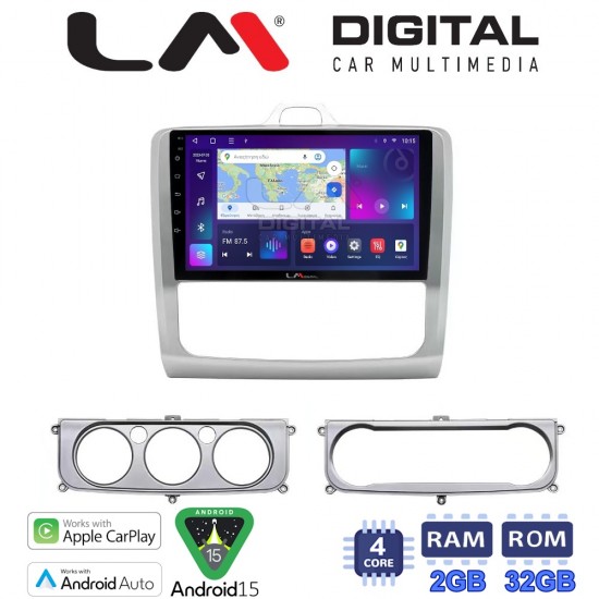 LM Digital - LM ZN4329 GPS Οθόνη OEM Multimedia Αυτοκινήτου για FORD FOCUS 2004>2012 (CarPlay/AndroidAuto/BT/GPS/WIFI/GPRS)
