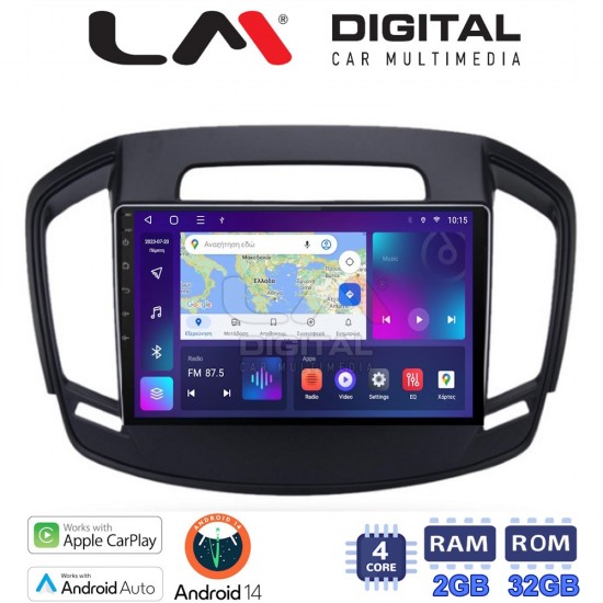 LM Digital - LM ZN4338 GPS Οθόνη OEM Multimedia Αυτοκινήτου για OPEL INSIGNIA 2014> (CarPlay/AndroidAuto/BT/GPS/WIFI/GPRS)