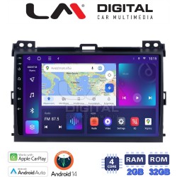 LM Digital - LM ZN4384 GPS Οθόνη OEM Multimedia Αυτοκινήτου για TOYOTA LANDCRUISER J100 2003>2009 (CarPlay/AndroidAuto/BT/GPS/WIFI/GPRS)