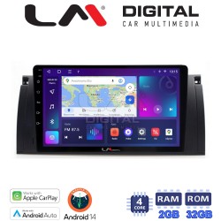 LM Digital - LM ZN4395 GPS Οθόνη OEM Multimedia Αυτοκινήτου για BMW S5-S7-X5 (E38-E39-E59) 1998 2003 (CarPlay/AndroidAuto/BT/GPS/WIFI/GPRS)