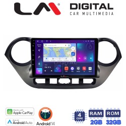 LM Digital - LM ZN4406 GPS Οθόνη OEM Multimedia Αυτοκινήτου για Hyundai i10 2014> (CarPlay/AndroidAuto/BT/GPS/WIFI/GPRS)