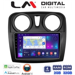 LM Digital - LM ZN4457 GPS Οθόνη OEM Multimedia Αυτοκινήτου για Dacia Santero 2012 > 2019 (CarPlay/AndroidAuto/BT/GPS/WIFI/GPRS)