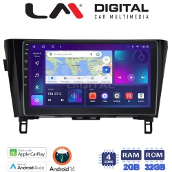 LM Digital - LM ZN4473 GPS Οθόνη OEM Multimedia Αυτοκινήτου για NISSAN QASHQAI & XTRAIL 2014> (CarPlay/AndroidAuto/BT/GPS/WIFI/GPRS)
