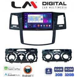 LM Digital - LM ZN4821 GPS Οθόνη OEM Multimedia Αυτοκινήτου για TOYOTA HILUX 2005>2016 (CarPlay/AndroidAuto/BT/GPS/WIFI/GPRS)
