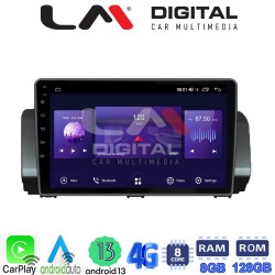 LM Digital - LM ZT8777 GPS Οθόνη OEM Multimedia Αυτοκινήτου για Dacia Logan, Duster, Santero 2021 Facelift (CarPlay/AndroidAuto/BT/GPS/WIFI/GPRS)