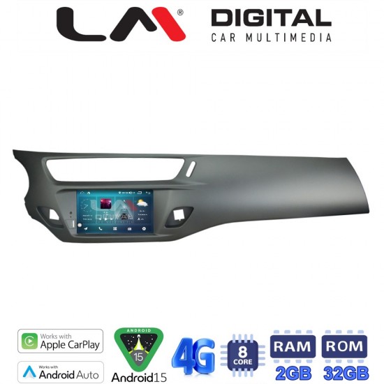 LM Digital - LM R8240 GPS Οθόνη OEM Multimedia Αυτοκινήτου για Citroen C3 & DS3 2009 - 2016 (CarPlay/AndroidAuto/BT/GPS/WIFI/GPRS)