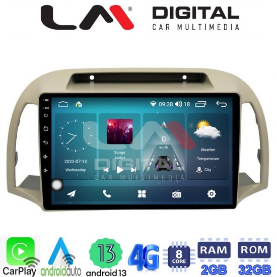 LM Digital - LM ZR8300 GPS Οθόνη OEM Multimedia Αυτοκινήτου για NISSAN MICRA 2002>2007 (CarPlay/AndroidAuto/BT/GPS/WIFI/GPRS)