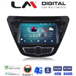 LM Digital - LM C8359 GPS Οθόνη OEM Multimedia Αυτοκινήτου για Hyundai elantra 2014-2015 (CarPlay/AndroidAuto/BT/GPS/WIFI/GPRS)