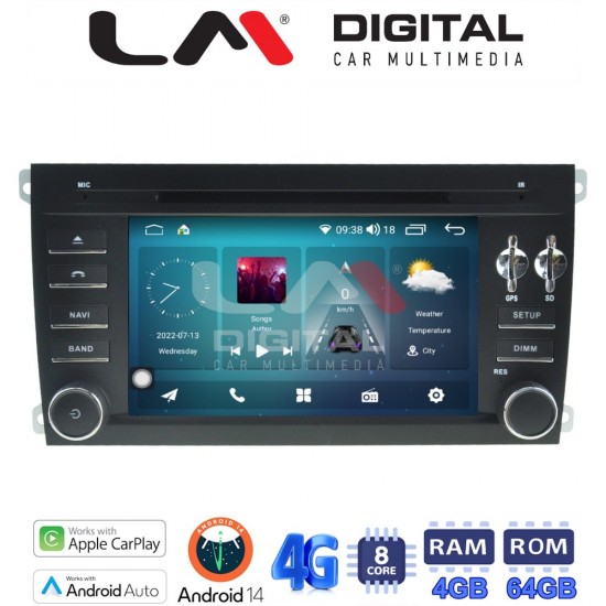 LM Digital - LM C8443 GPS Οθόνη OEM Multimedia Αυτοκινήτου για PORSCHE CAYENNE (CarPlay/AndroidAuto/BT/GPS/WIFI/GPRS)