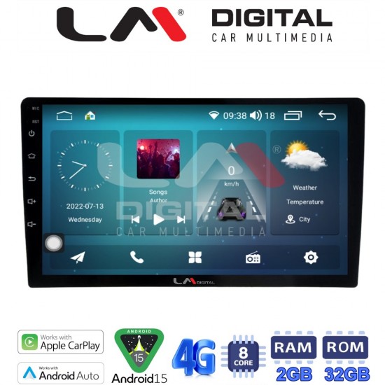 LM Digital - LM R8432 GPS Οθόνη OEM Multimedia Αυτοκινήτου για DACIA DUSTER 2006 > 2012 (CarPlay/AndroidAuto/BT/GPS/WIFI/GPRS)
