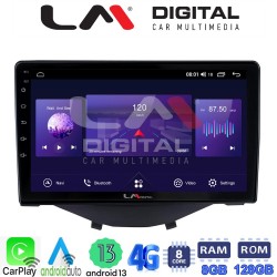 LM Digital - LM ZT8564 GPS Οθόνη OEM Multimedia Αυτοκινήτου για Aygo & C1 & 107 14> (CarPlay/AndroidAuto/BT/GPS/WIFI/GPRS)