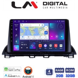 LM Digital - LM ZN4461 GPS Οθόνη OEM Multimedia Αυτοκινήτου για Mazda 3 2014 > (CarPlay/AndroidAuto/BT/GPS/WIFI/GPRS)