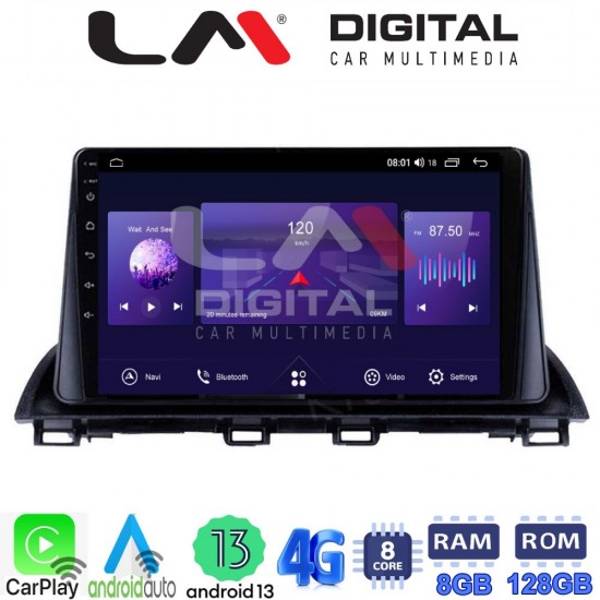 LM Digital - LM ZT8461 GPS Οθόνη OEM Multimedia Αυτοκινήτου για Mazda 3 2014 > (CarPlay/AndroidAuto/BT/GPS/WIFI/GPRS)