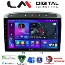LM Digital - LM ZT8083S GPS Οθόνη OEM Multimedia Αυτοκινήτου για Peugeot 308 2007 > 2012 (CarPlay/AndroidAuto/BT/GPS/WIFI/GPRS)